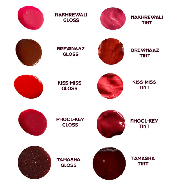 Shade card Confetti Beauty Tease Me Trio