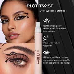 Inked (Classic Black Eyeliner with Stamps)