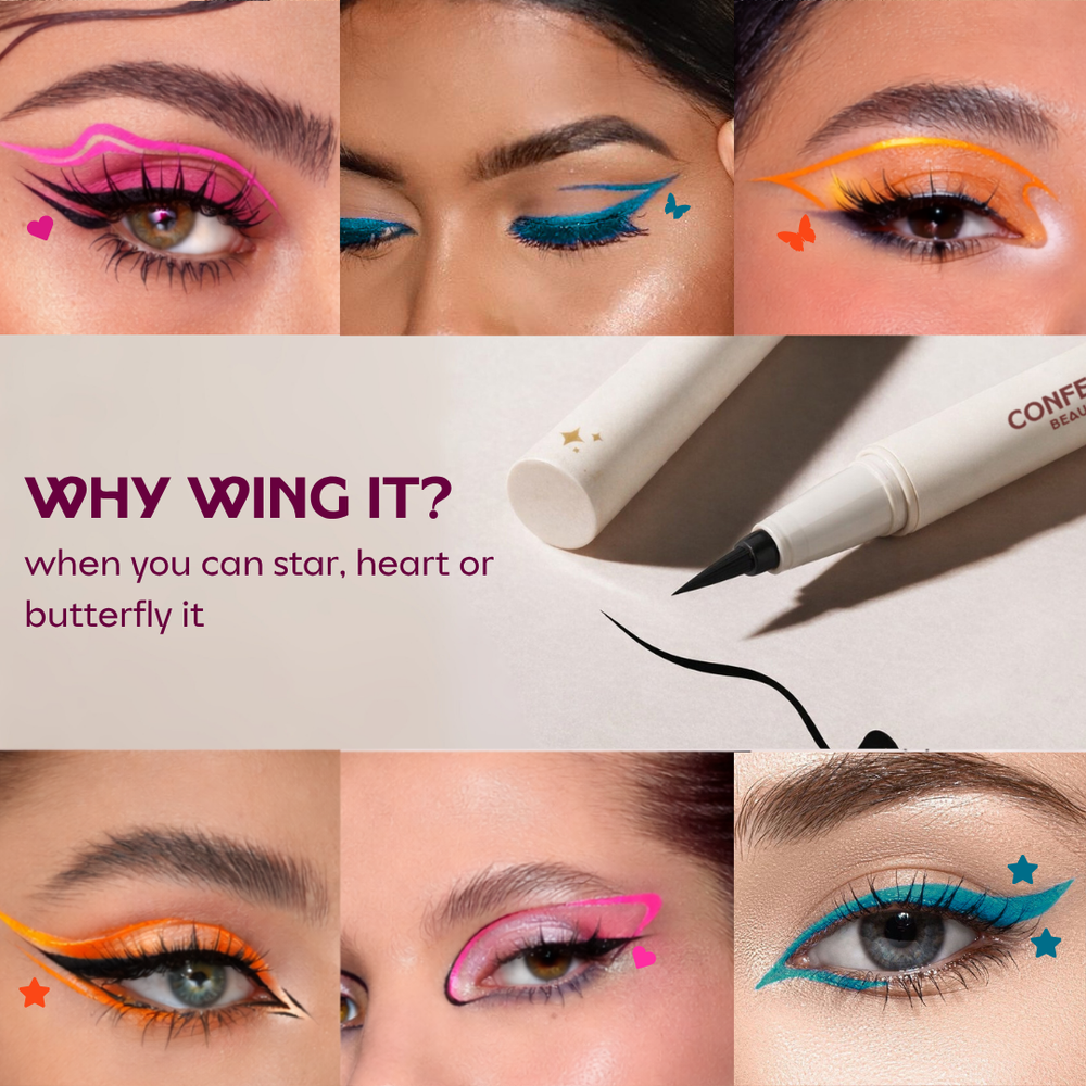 Confetti Beauty Snapped hot pink Plot Twist coloured eyeliner with stamp — product flat lay