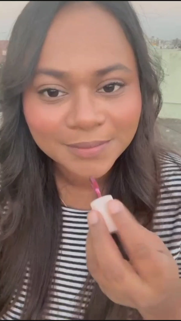 Lip Shade swatch Tint and Gloss Confetti Beauty